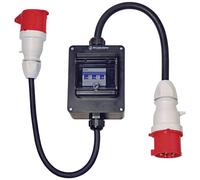 Walther Werke 64Z0102 16A 5-Pin CEE Adapter, Durable Solid Rubber