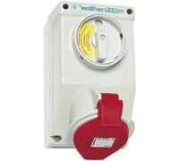 Walther Werke CEE Wall Socket 16A 5P 400V with Mechanical Locking