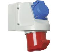 Walther Werke 114 CEE Wall Socket 16A 5P 400V with Earth Contact S...