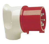 Walther Werke Right Angle Plug 16A 5P 400V Light Grey Housing 216