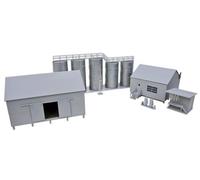 Walthers 933-4059 HO Gauge Trackside Oil Dealer with Storage Tanks Kit