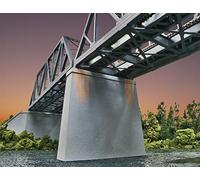 Walthers Cornerstone 933-4552 Double Track Railroad Bridge Concrete Piers (2) Kit