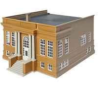 Walthers Cornerstone HO Scale Model Public Library Kit, 8-1/2 x 6-1/2 X 4-3/4" 21.5 x 16.5 x 12cm
