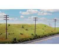 Walthers H0 Gauge Telegraph Pole Assembly Kit Pack of 10