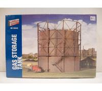 Cornerstone Plastic Kit Empire Gas Works Series 174 - HO Scale Gas Storage Tank 9-7/8" x 9-1/8" Grey