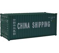 Walthers SceneMaster HO Scale Model of China Shipping (Green, White; Billboard lettering) 20' Corrugated Container