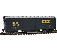 Walthers Trainline HO Scale Standard Gauge CSX No.135720 Blue & Yellow Boxcar Model Train Track Cleaning Car
