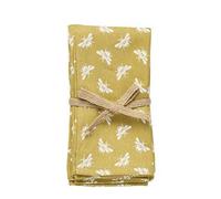 Walton & Co Bee Napkin, Pack of 4, Ochre