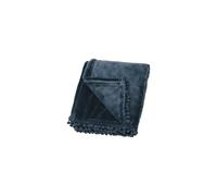 Walton & Co Cashmere Slate Blue Touch Fleece Throw
