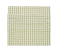 Walton & Co Gingham Pale Olive 40 X 180Cm Runner