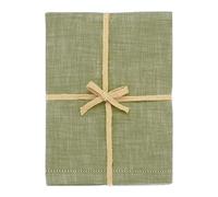 Walton & Co Olive Chambray 130 x 280cm Tablecloth