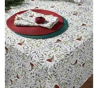 Walton & Co Robin & Mistletoe Tablecloth 130cm x 230cm