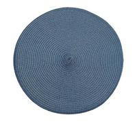 Walton & Co Slate Blue Circular Ribbed Placemat