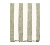 Walton & Co - Wide Stripe Olive Green 100% Cotton Kitchen Indoor/Outdoor Tableware (Tablecloth: 150cm x 300cm)