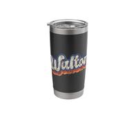 Walton Personalized Name Shirt Custom Lettering 70's Stainless Steel Insulated Tumbler