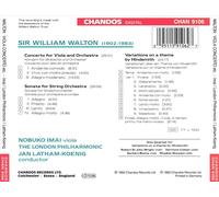 WALTON: VIOLA CONCERTO, SONATA FOR STRING ORCHESTRA; HINDEMITH VARIATIONS NEW CD