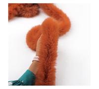Waltonalice Faux Fur Ribbon Fur Garland Fur Trimmings Furry Stripes Artificial Craft Fluffy Edge for Garlands Party Decoration Clothing Shoes Hat Christmas Tree Red Brown 5 Meters