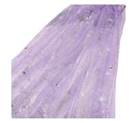 Waltonalice Halloween Tablecloth Halloween Decorations Spider Web Pumpkin Spider Print Vintage Embroidery Lace Fabric for Sewing Autumn Halloween Party Purple Web - Silver Hot Stamping3 Meters