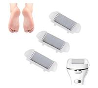 Waltonalice Pack of 3 Replacement Rollers Callus Remover Extra Coarse Foot Care Accessories for Foot Care Callus File Against Callus Removal on the Foot Removal Hard Skin White