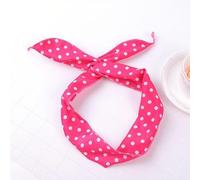Waltonalice Polka Dot Headband Bendable Rabbit Ears Headband Bandana Rockabilly Wire Hair Bands Vintage Hair Band Hair Band Dirndl Hair Accessories for Women Rose Red 1 Piece