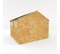 Waltons 10 X 10 Premium Shiplap Workshop Tongue And Groove Double Door Windowed Garden Shed