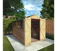 Waltons 10 X 6 Garden Shed Overlap Windows Double Door Storage 10Ft 6Ft
