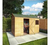 Waltons 10 X 6 Overlap Reverse Apex Wooden Garden Storage Shed