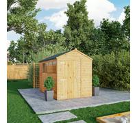 Waltons 10 X 6 Shiplap Apex Glass Glazed Modular Garden Storage Shed