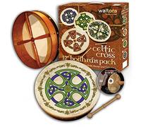Waltons 12" Bodhran Gift Set Brosna Cross