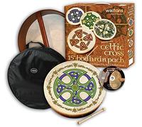 Waltons 15" Bodhran Gift Set Brosna Cross