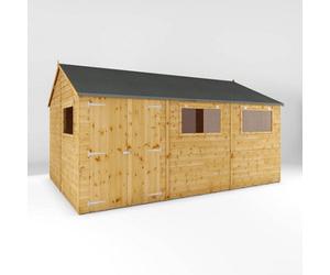 Waltons 15 X 10 Garden Workshop Wooden Shed Shiplap Tongue And Groove Reverse Ape
