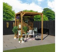Waltons 2M X 2M Pressure Treated Wooden Pergola Garden Shelter