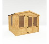 Waltons 3.3M X 3.0M Wooden 19mm Log Cabin Garden Room Summerhouse Shed