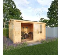 Waltons 4M X 4M Wooden 28mm Home Office Log Cabin Garden Room