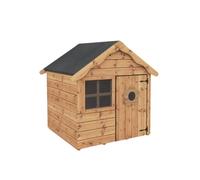 WALTONS | 4x4 Snug Wooden Playhouse | Garden Shiplap Play House | Outdoor Wendyhouse | Tongue and Groove | Single Door | Window | 4ft x 4ft