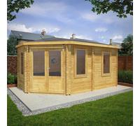Mercia 5m x 3m 28mm Wall Corner Lodge Grande