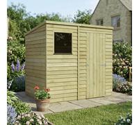 Waltons 7 X 5 Garden Wooden Storage Shed Pent Roof Window