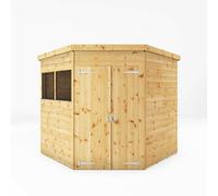 Waltons 7 X 7 Shiplap Corner Shed Tongue And Groove Double Door Garden Storage