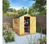 Waltons 7X5 Overlap Apex Garden Storage Shed Windows Single Door 7Ft X 5Ft