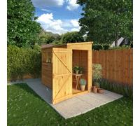 Waltons 8 X 4 Shiplap Pent Glass Glazed Modular Garden Storage Shed