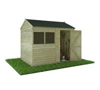 Waltons 8 X 6 Overlap Reverse Apex Wooden Garden Storage Shed
