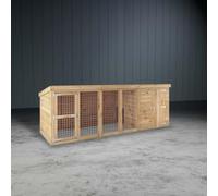 Waltons Berkshire Dog Kennel and Run 11 x 4ft