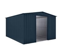 Mercia Globel 10 x 12 Apex Grey Metal Shed, Grey