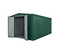 Waltons Globel 10 X 15 Metal Workshop Dual Door Garage Storage Shed - Green