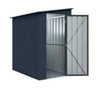Waltons Globel 4 X 6 Lean-To Metal Garden Storage Shed - Grey