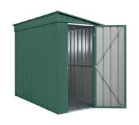 Mercia Globel 4 x 8 Lean-to Green Metal Shed, Green