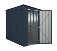 Waltons Globel 4 X 8 Lean-To Metal Garden Storage Shed - Grey