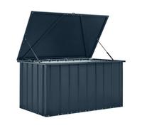 Waltons Globel 5 X 3 Metal Garden Storage Cushion Box - Grey