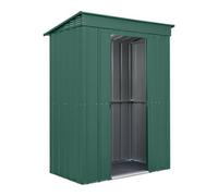 Waltons Globel 5 X 3 Metal Pent Garden Storage Shed Sliding Doors - Green