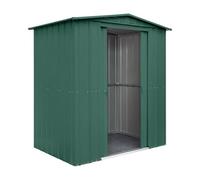 6x4 Globel Apex Metal Shed in Green